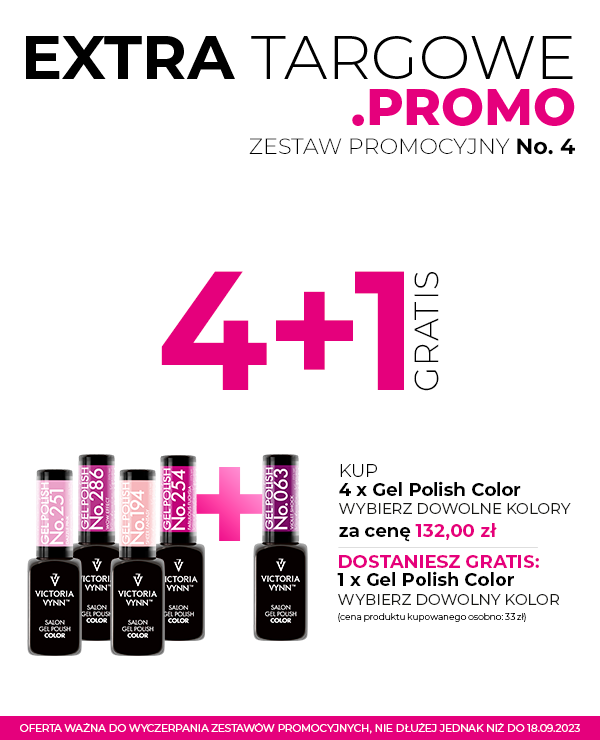 Promocja Extra Targowa No.4 GEL POLISH 4+1 - VICTORIA VYNN