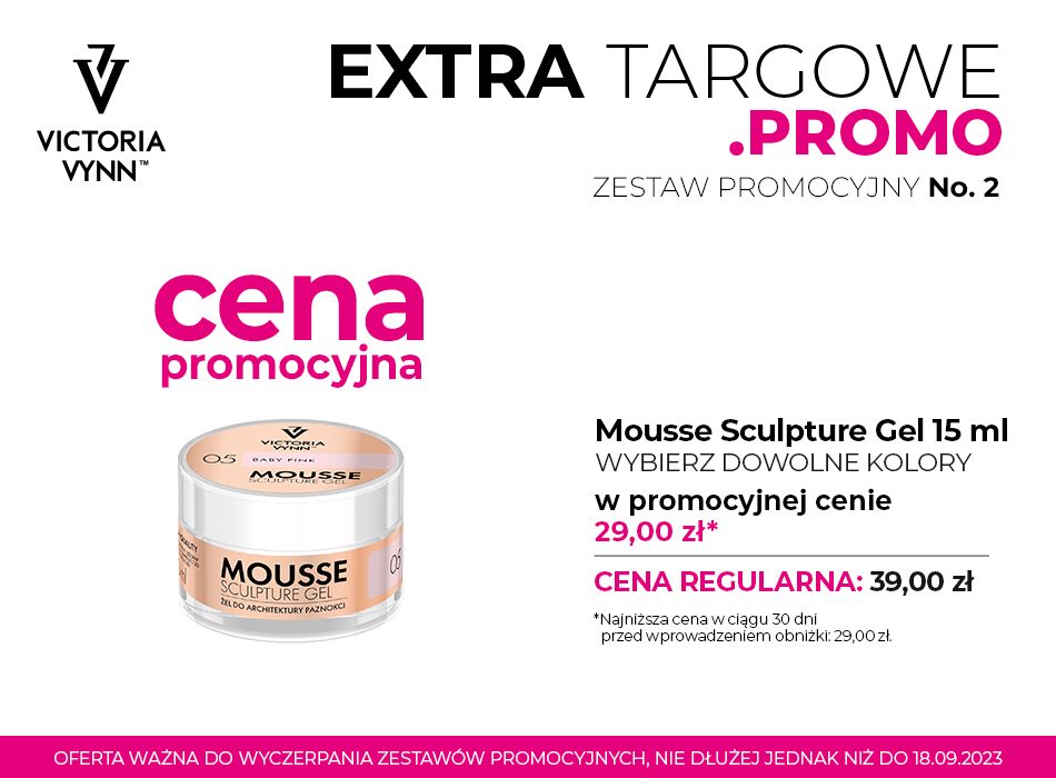 Promocja Extra Targowa No.2 MOUSSE SCULPTURE GEL 15ml - VICTORIA VYNN